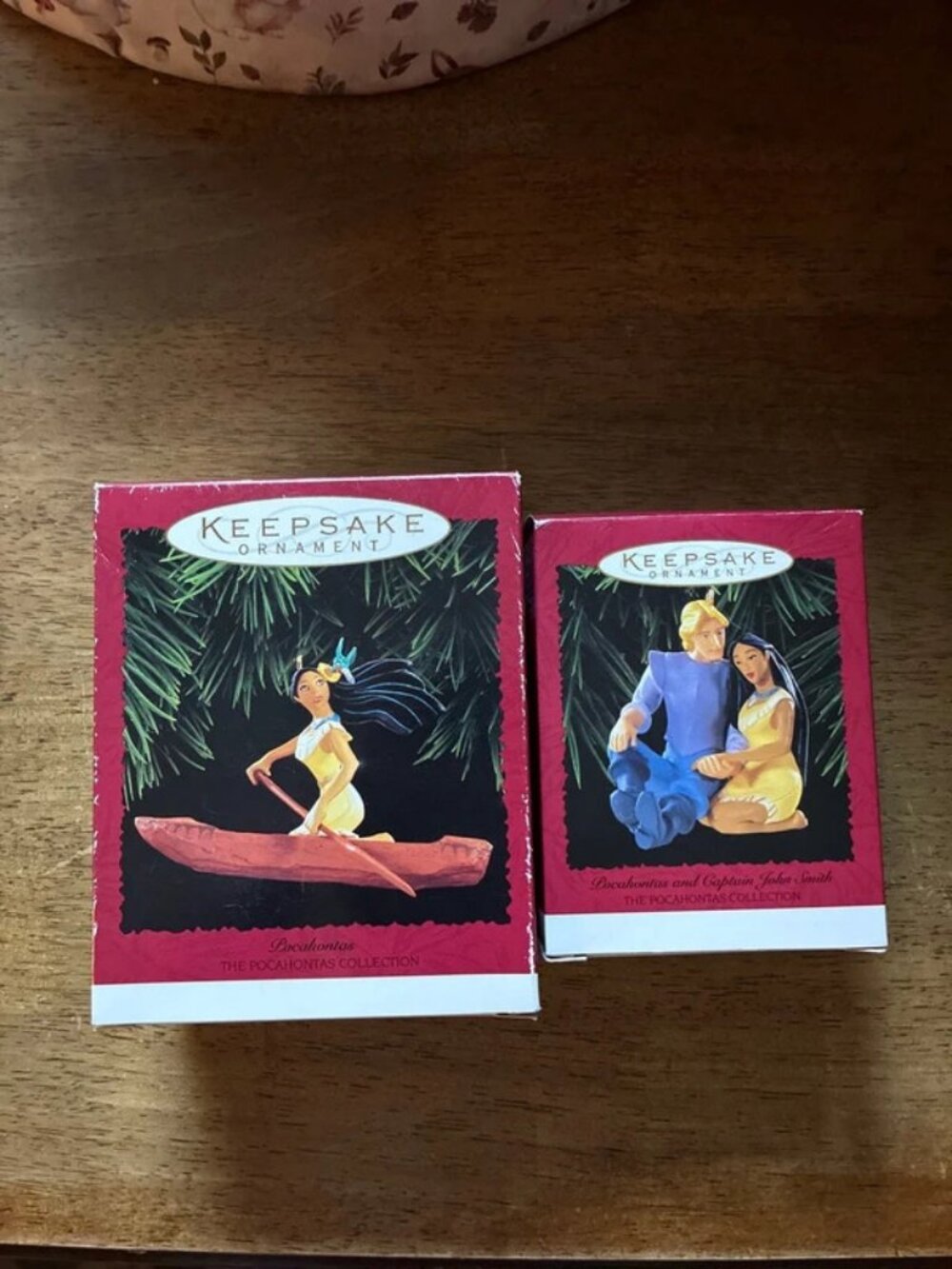 Pocahontas hallmark ornament set